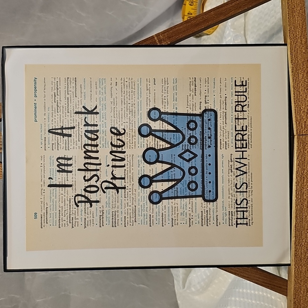 I'm A Poshmark Prince . Handmade - Framed